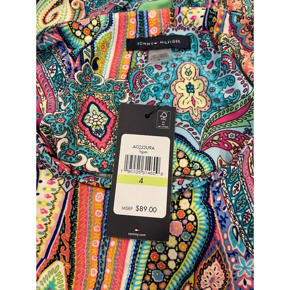 NWT Tommy Hilfiger Sleeveless Paisley Dress Sz 4  * Colorful * Dressy * Feminine - Picture 8 of 10